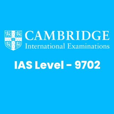 Cambridge IAS-Level Physics (9702) Course